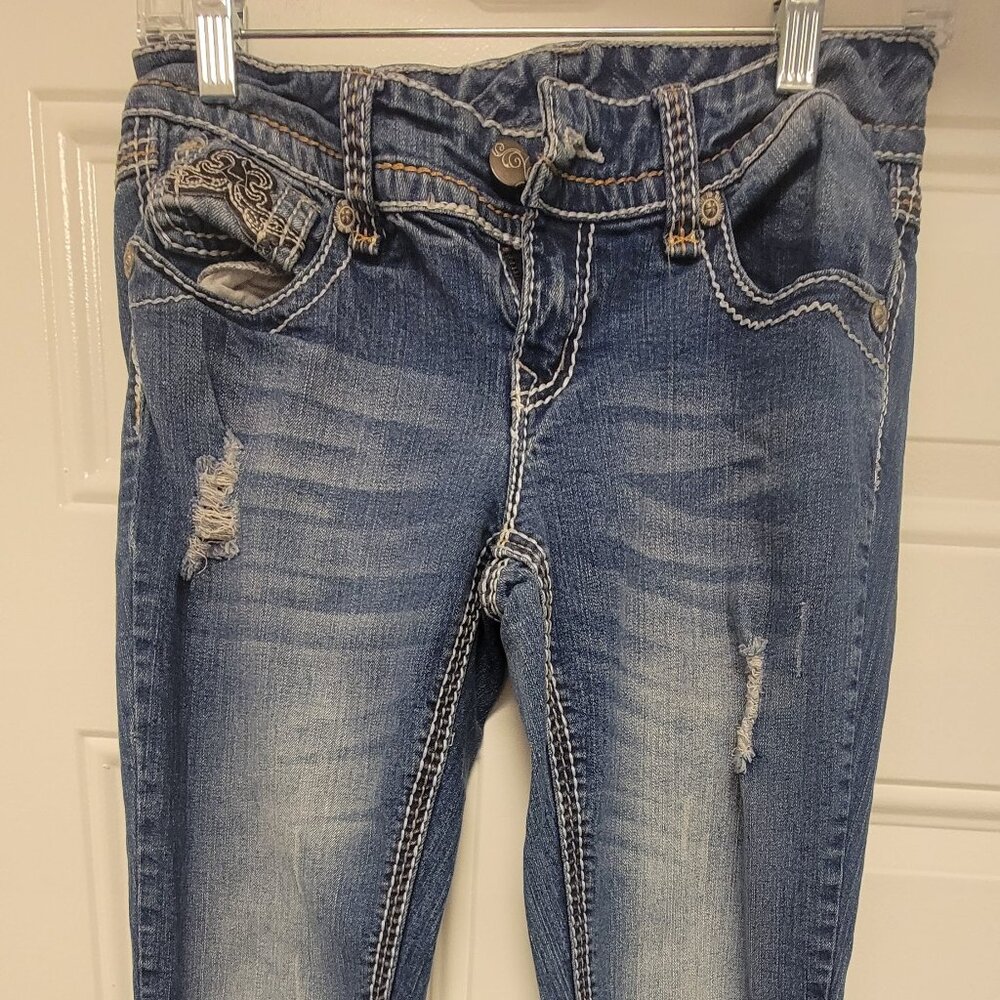 Rue TwentyOne Black Womens Blue Jeans